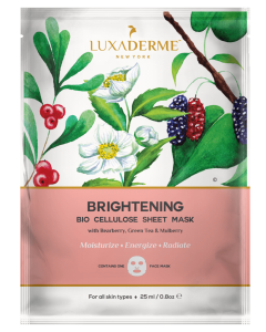 LUXADERME SKIN BRIGHTENING BIO CELLULOSE SHEET MASK