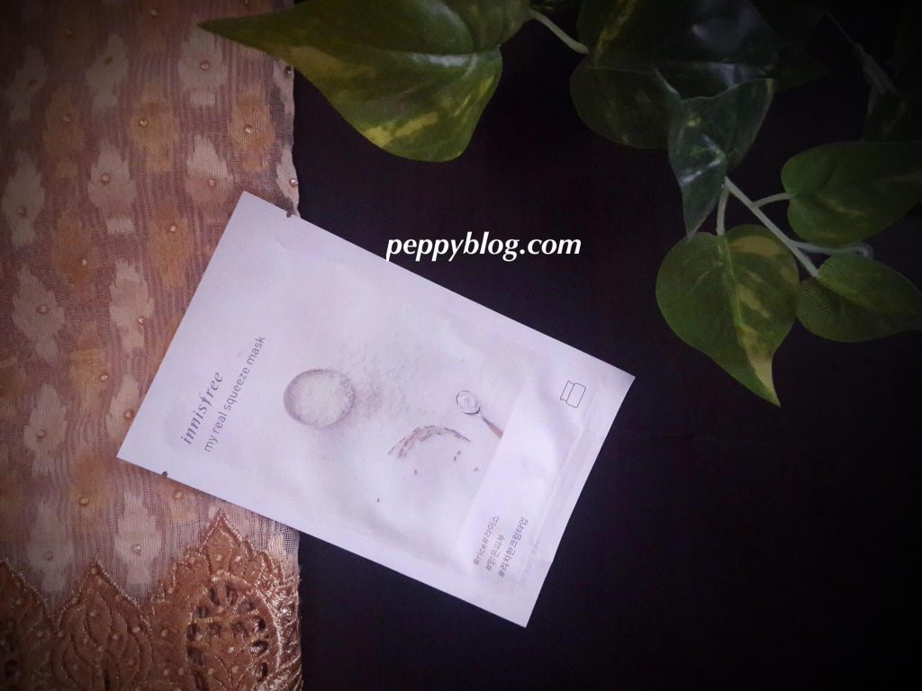 Innisfree It’s Real Squeeze Rice Mask Sheet