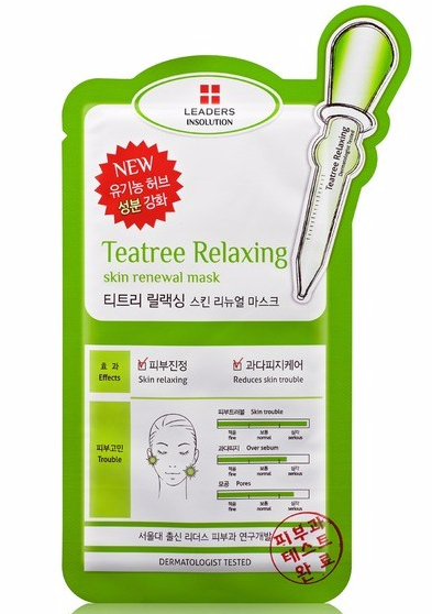 LEADERS Insolution Tea Tree relaxing Renewal Mask