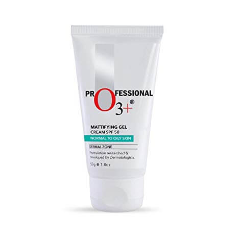 O3+ Mattifying Gel Cream SPF 50 for Preventing Sun Tan