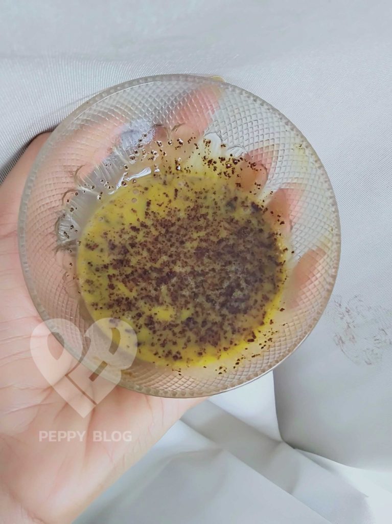Egg Yolk and coffee scrub