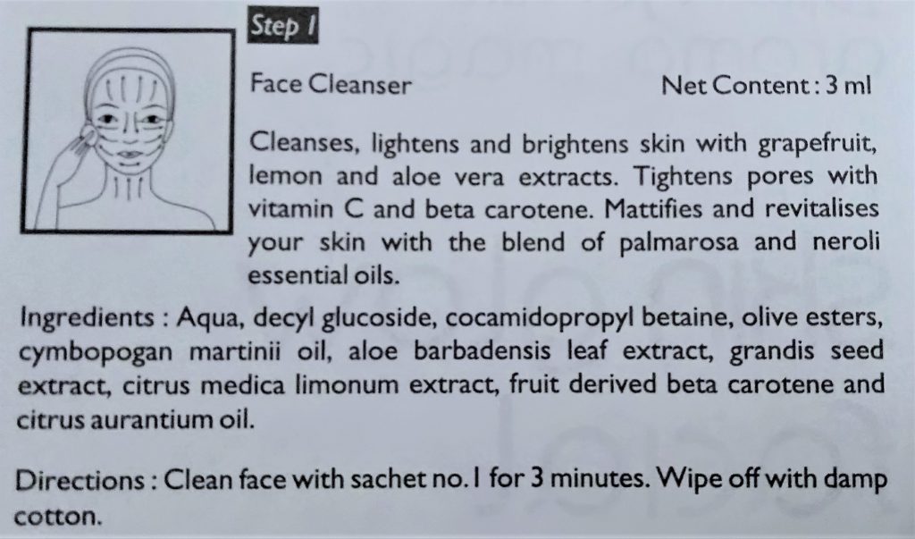 aroma magic skin glow facial cleanser ingredients