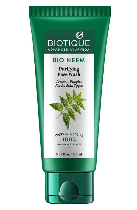 Biotique Bio Neem Purifying Face Wash Prevents Pimples