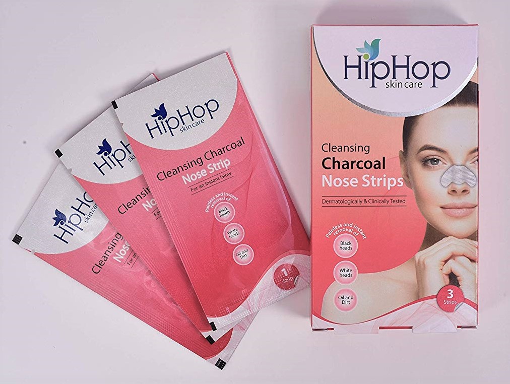 HipHop Charcoal Nose Strips for Women - Blackhead Remover