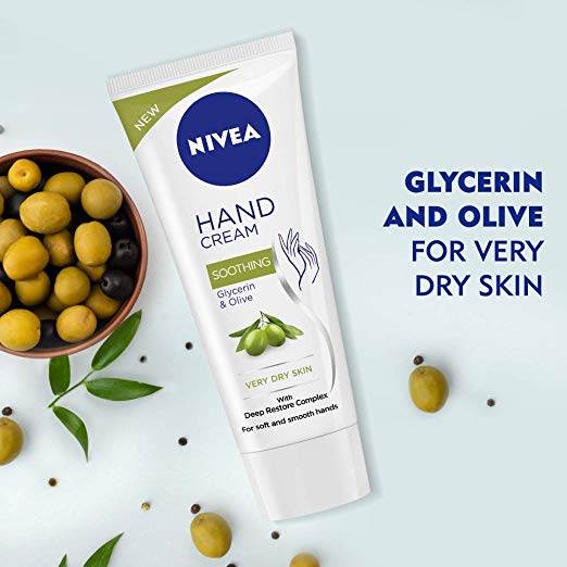 Nivea Hand Cream Soothing Glycerine & Olive