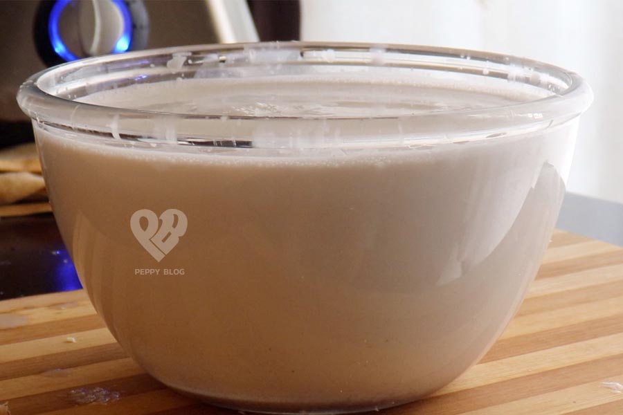 bowl of coconut milk