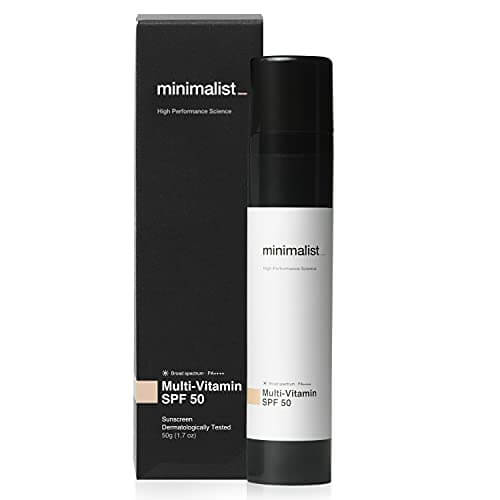 be minimalist spf50 sunscreen