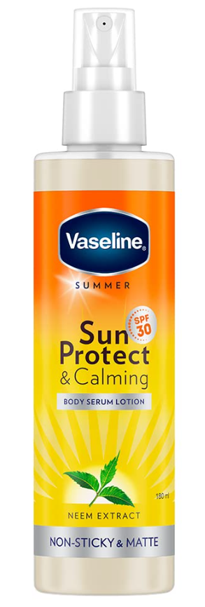 VASELINE SUN PROTECT & CALMING BODY SERUM LOTION SPF30