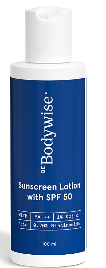 BE BODYWISE 1% KOJIC ACID SUNSCREEN LOTION SPF50 PA+++