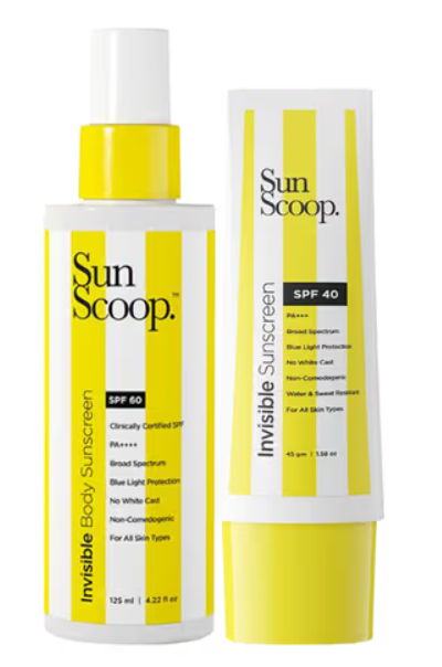 SUNSCOOP INVISIBLE BODY SUNSCREEN SPF60