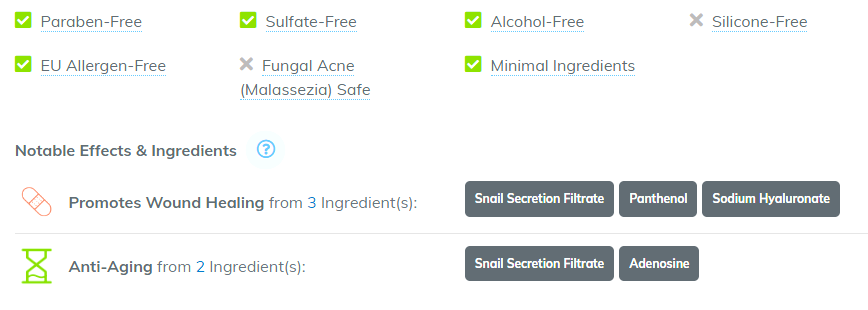 cosrx snail mucin all in one cream ingredients