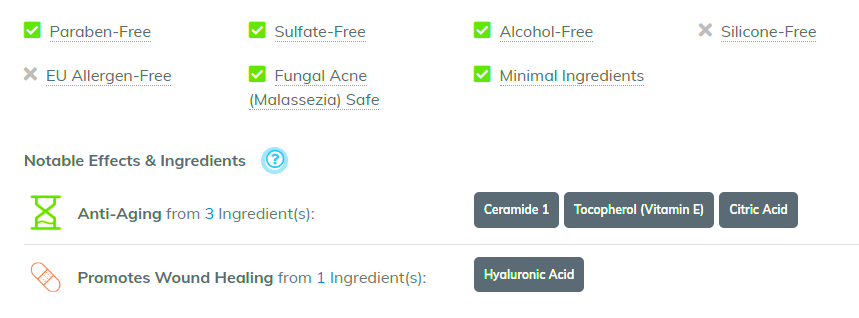 dot and key probiotic moisturiser ingredients