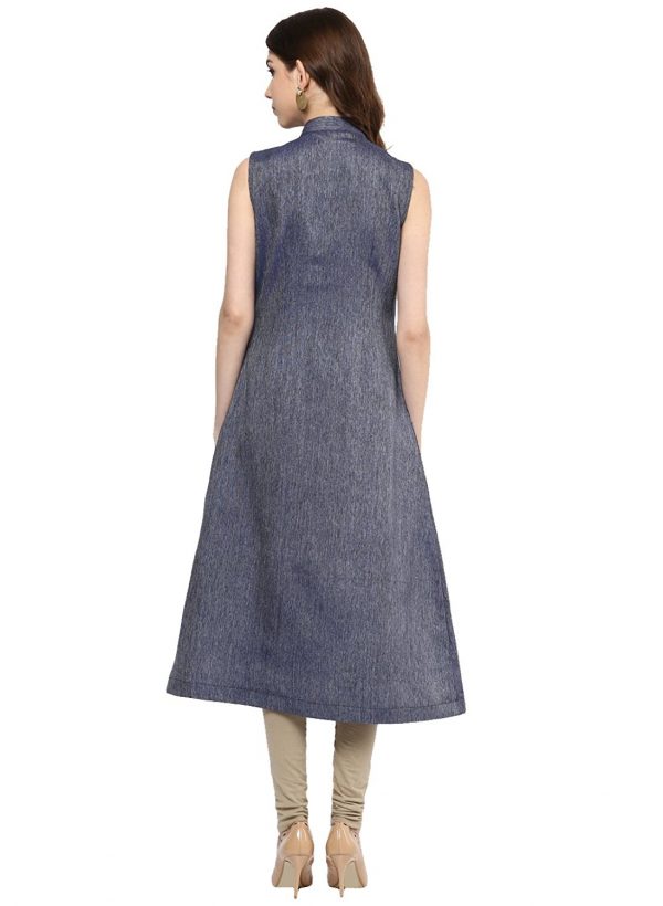 Blue A-line Kurta