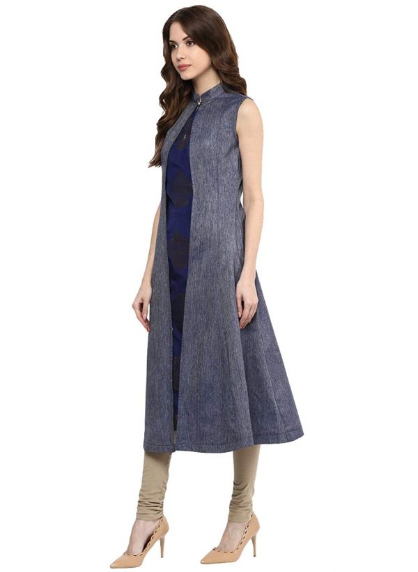 Blue A-line Kurta