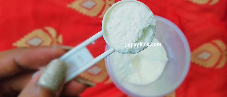 Milk powder for skin