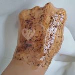 Egg yolk and coffee scrub