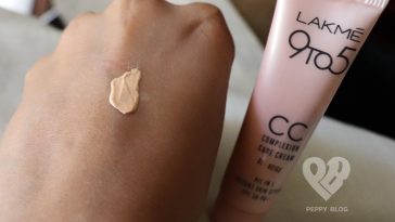 Lakme cc Cream swatches