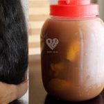 rice water before after photo