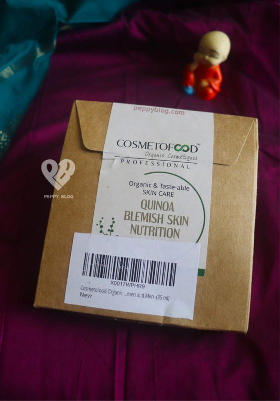 Cosmetofood Facial Kit Review Quinoa Blemish Control Facial Kit