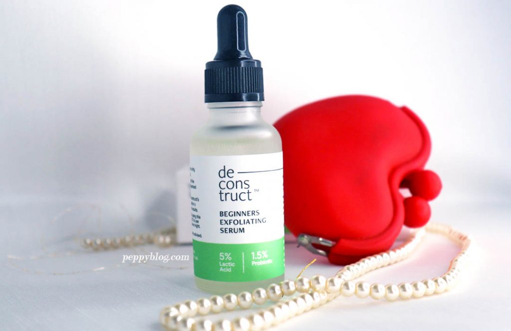 Deconstruct Beginners Exfoliating Serum Review 5 Lactic Acid + 1.5