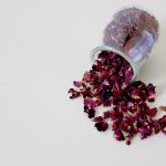 dried rose petals
