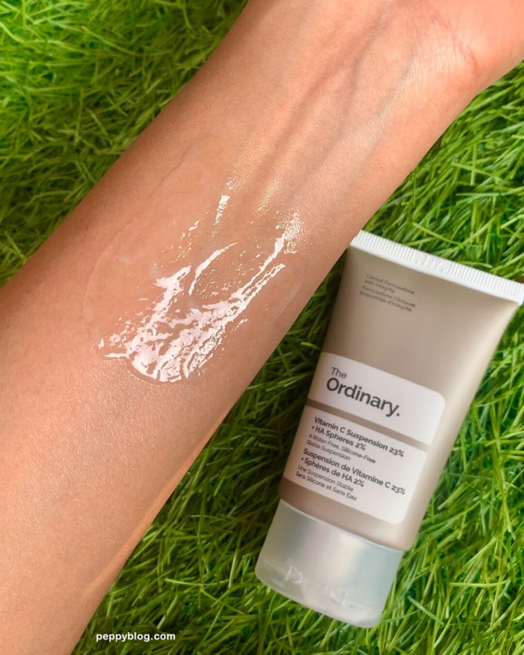 The Ordinary Vitamin C Suspension 23 + HA Spheres 2 Review Peppy Blog